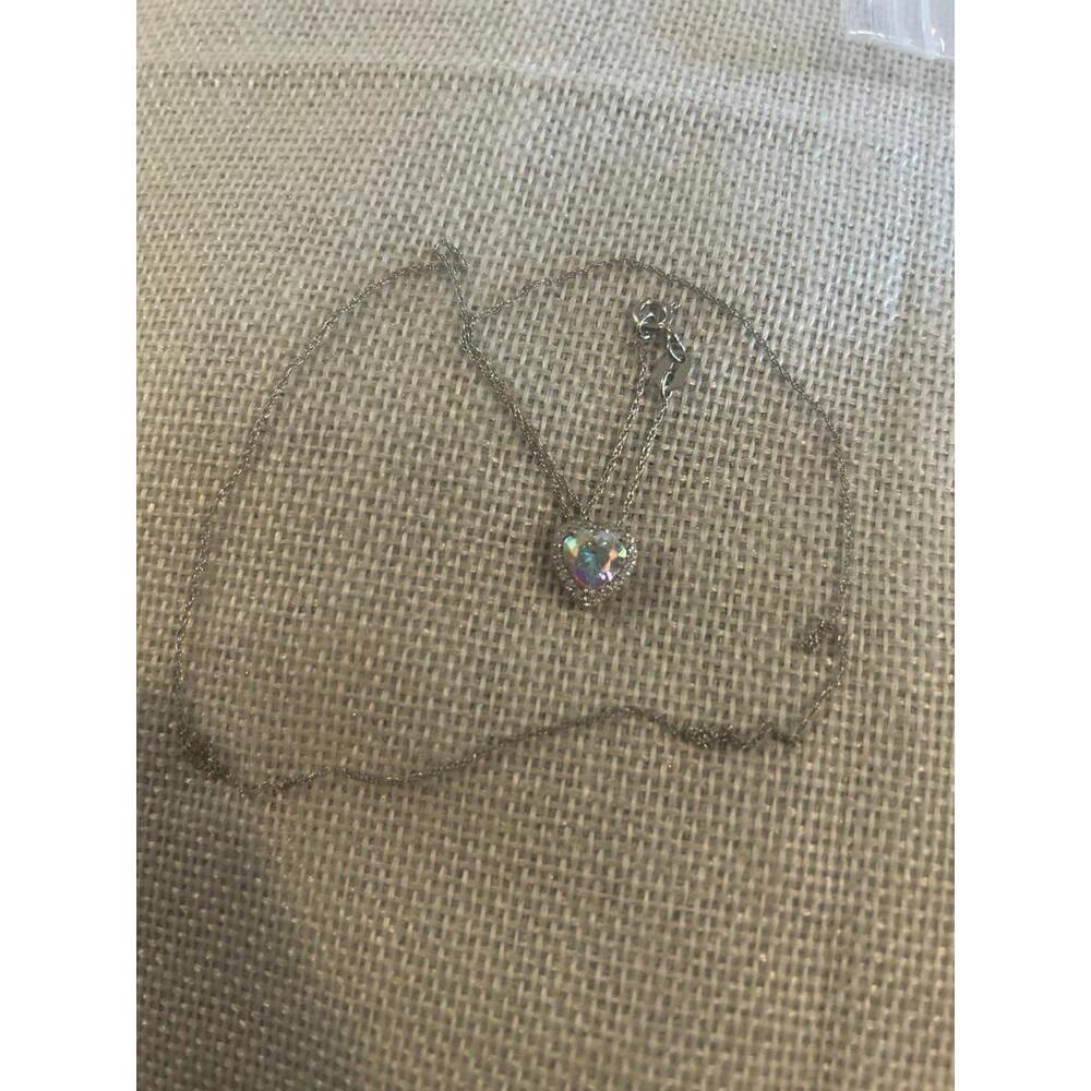 A490 heart pendant and imperfect necklace tangled scrap
